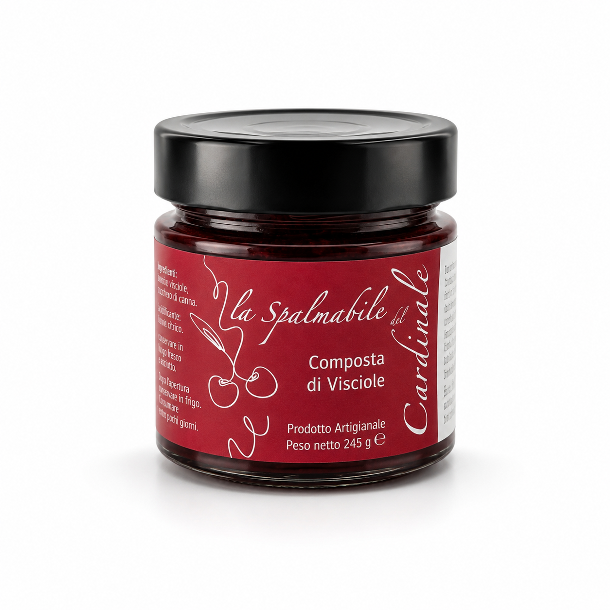 LA SPALMABILE DEL CARDINALE – Composta di Visciole (245 g)
